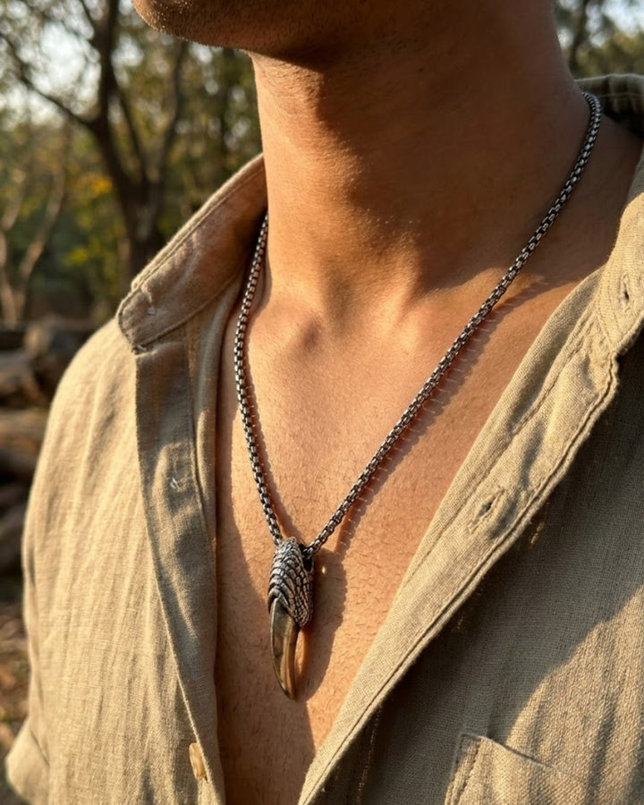 Chain with Eagle Talon Pendant